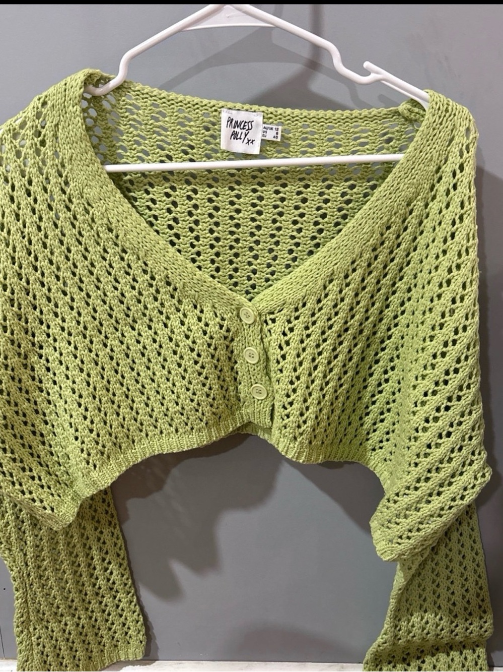 Princess Polly Green Cardigan